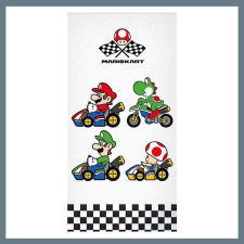  Super Mario Grand Prix fürdőlepedő, strand törölköző 70x140cm CBX231002MK lakástextília