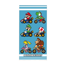 Super Mario Mariokart fürdőlepedő, strand törölköző 70x140cm CBX230615MARIO lakástextília