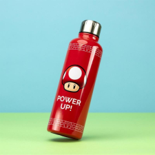 Super Mario Power Up fém vizes palack 500 ml kulacs, kulacstartó