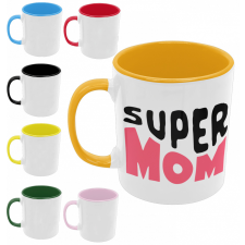  Super Mom - Színes Bögre bögrék, csészék