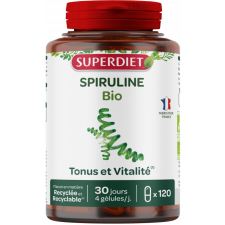  Superdiet Bio Spirulina Kapszula 120x vitamin és táplálékkiegészítő