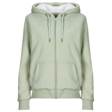 Superdry Pulóverek BORG LINED ZIPHOOD Zöld DE 36 női pulóver, kardigán