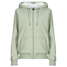 Superdry Pulóverek BORG LINED ZIPHOOD Zöld DE 40