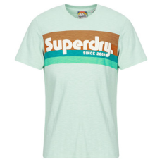 Superdry Rövid ujjú pólók LOGO TERRAIN Zöld EU M