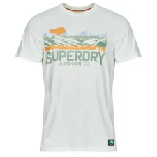 Superdry Rövid ujjú pólók Outdoors Mountain Rlxd Tee Fehér EU S férfi póló