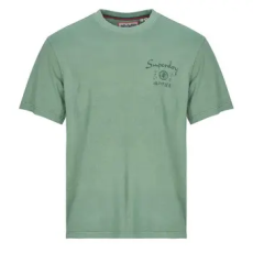 Superdry Rövid ujjú pólók Tokyo Narrative Loose Tee Zöld EU S