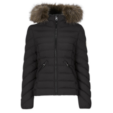Superdry Steppelt kabátok FUJI HOODED FAUSSE FOURRURE Fekete DE 38 női dzseki, kabát