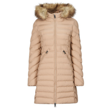 Superdry Steppelt kabátok FUJI HOODED MID FAUSSE FOURRURE Bézs DE 36 női dzseki, kabát