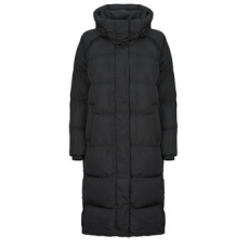Superdry Steppelt kabátok LONGLINE HOODED PUFFER COAT Fekete DE 34
