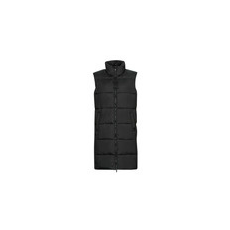 Superdry Steppelt kabátok STUDIOS LONGLINE QUILTED GILET Fekete DE 34