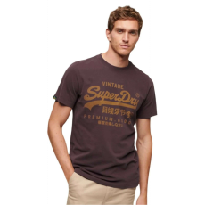 Superdry Vl Premium Goods Graphic S INTL bordó vörös póló