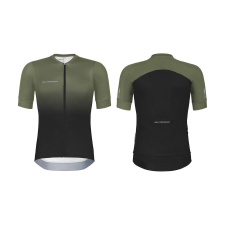 SUPERIOR Race SS rövid ujjú mez [olive green-fekete, S] kerékpáros biciklis mez