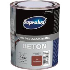 Supralux BETON PADLÓ ÉS LÁBAZATFESTÉK 23 TÉGLAVÖRÖS 0,75L fal- és homlokzatfesték