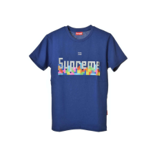 Supreme kék, Tetris mintás gyerek póló gyerek póló