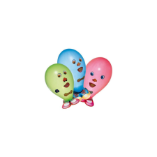 Susy Card SUSYCARD Luftballons Funny face farbig sortiert 6 Stück (40011486) party kellék