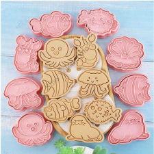  Sütemény Kiszúró Készlet – 8 Részes Vízi Állatok Motívumokkal sütés és főzés