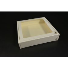  Süteményes doboz ablakos 23x23x5cm karácsonyi dekoráció