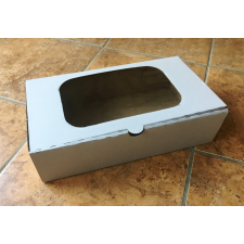 Süteményes doboz ablakos papír 18cm*31cm*8cm sütés és főzés