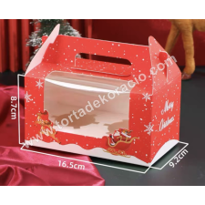  Süteményes doboz karácsonyi 16,5*9,5*13,5 cm sütés és főzés