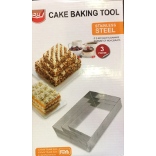  Sütőforma keret 3db - Téglalap sütés és főzés