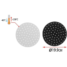  SÜTŐLAP KEREK 20X20X0,25CM SZILIKON 2F. sütés és főzés