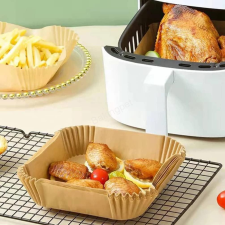 Sütőpapír forró levegős sütőhöz 23 cm 50db szögletes sütés és főzés