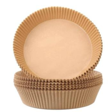  Sütőpapír készlet forró levegős sütőhöz, 50 db, Egyszer használatos (20cm) papírárú, csomagoló és tárolóeszköz