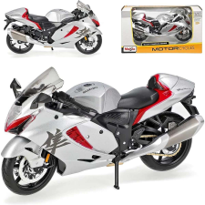  Suzuki Hayabusa 2022 ezüst/piros/fekete modell 1:12 makett