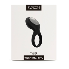 Svakom Tyler - akkus, vízálló, vibrációs péniszgyűrű (fekete) péniszgyűrű