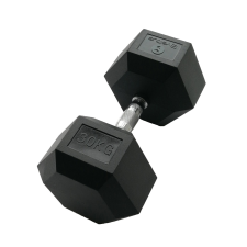 Sveltus Hex gumirozott kézisúlyzó 30kg 1 db, gumírozott fejvéggel kézisúlyzó