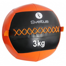 Sveltus Wall ball Sveltus 3 kg fekete-narancs fitness eszköz