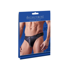 Svenjoyment - fényes férfi tanga strasszos cipzárral (fekete) boxer, férfi alsó