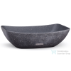 Svis Design mosdó 50 cm VIRGO HARDCORE - nagyon sötét szürke, dekor nélkül, matt lakk UBX.VIRGO.HC.050.915.00.00.1