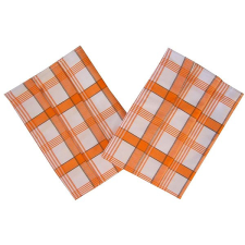 Svitap Sleepwell Extra nedvszívó konyharuha, 50×70 cm, kockás, narancsszín, 3 db lakástextília