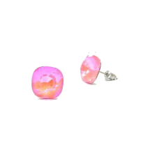  Swanis négyzetes párna fülbevaló - light rose - 8 mm fülbevaló