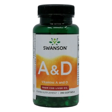 Swanson A&D vitamin halolajból kapszula 250db vitamin és táplálékkiegészítő
