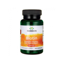 Swanson Biotina, 5000mcg - 100 kapszula vitamin és táplálékkiegészítő