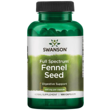 Swanson Fennel Seed 480mg 100 kapszula (Édeskömény mag őrlemény) vitamin és táplálékkiegészítő