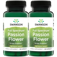 Swanson Golgotavirág (Passion flower 500 mg) DUO - 2X60 kapszula vitamin és táplálékkiegészítő