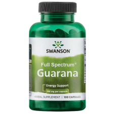 Swanson Guarana 500 mg 100 kapszula vitamin és táplálékkiegészítő