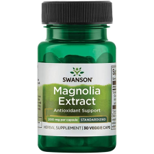 Swanson Magnólia kivonat, 200 mg, 30 gyógynövényes kapszula vitamin és táplálékkiegészítő