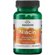 Swanson Niacin B3 vitamin 100mg 250 tabletta Swanson vitamin és táplálékkiegészítő