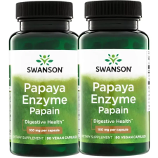 Swanson Papaya Enzim (Papain 100 mg) DUO 2X60 kapszula vitamin és táplálékkiegészítő