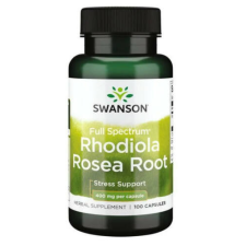 Swanson RHODIOLA ROSEA (Aranygyökér) 400mg 100 kapszula vitamin és táplálékkiegészítő
