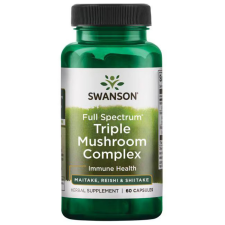 Swanson Triple Mushroom Complex 60 kapszula Maitake, Reishi, Shiitake vitamin és táplálékkiegészítő