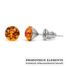 Swarovski Jazzy borostyán Swarovski® kristályos fülbevaló - Tangerine fülbevaló
