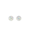  Swarovski Színjátszós Kövekkel Díszített Apró S925 Ezüst Fülbevaló -8mm
