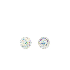  Swarovski Színjátszós Kövekkel Díszített Apró S925 Ezüst Fülbevaló -8mm fülbevaló