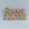  Sweet Home felirat - 14 cm - natúr
