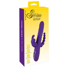 Sweet Smile SMILE - akkus, tripla karos lökő vibrátor (lila) vibrátorok